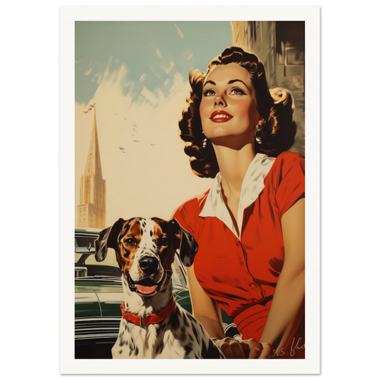 Pet Show Dog Show Vintage Wall Art Poster, Dog Lover Poster, Vintage Pop Art